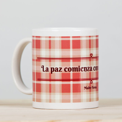 Taza "La Paz"rosa1