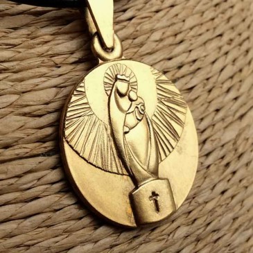 Medalla Virgen del Pilar Baño de Oro
