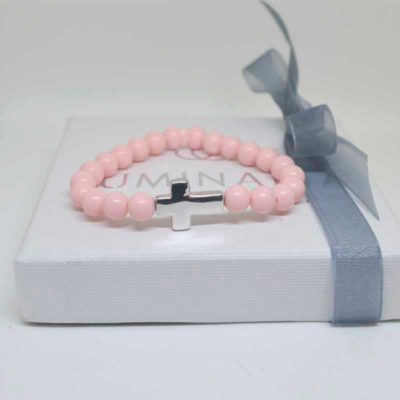 Pulsera Comunión rosa