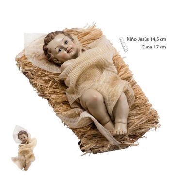 Niño Jesús en pesebre