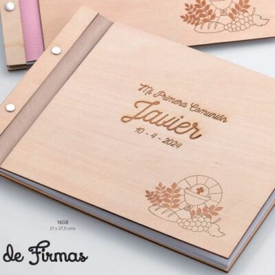 Album madera comunión