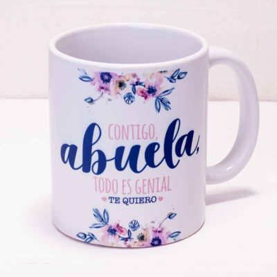 Taza Mug "Contigo Abuela"