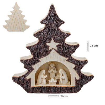 Misterio en abeto madera